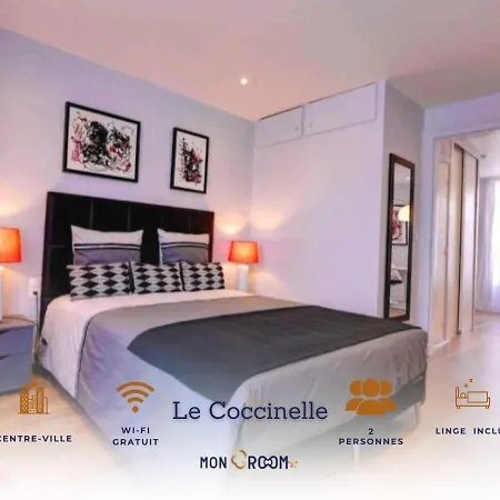 La Coccinelle - Proche Centre-ville - Cosy - Mon Groom Lägenhet *